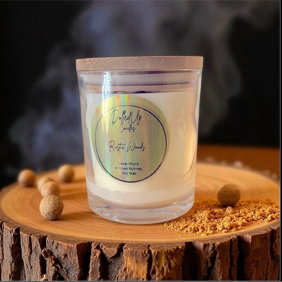 9oz Rustic Woods Candle | Soy Wax | Hand-Poured Woodsy Home Fragrance - Picture 1 of 3